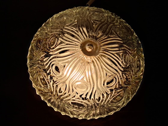 Image 1 of Plafoniera vintage in vetro jaren anni 60/70