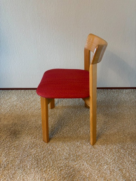 Set da pranzo quadrato in frassino, design vintage, ca. 1979 con 6 sedie – Legno (photo 6 of 7)