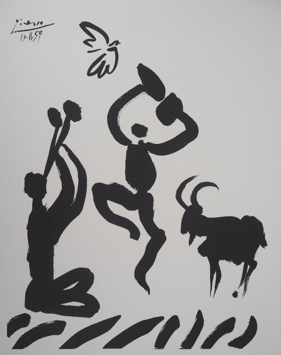 Pablo Picasso: Der Tanz der Faune, signierte Lithografie – Lithographien & Drucke, Paper (photo 2 of 7)