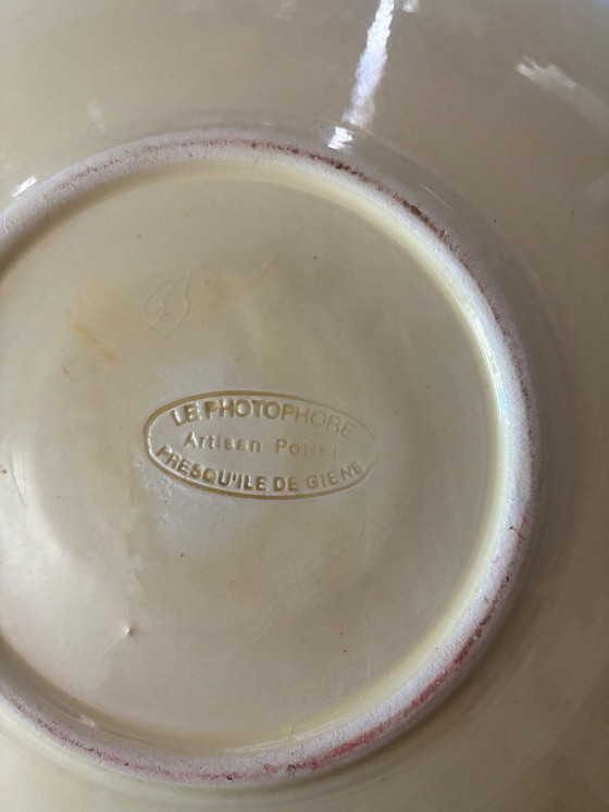 Runde Keramikschale in Palmenform, Kerzenhalter – Poterie le Photophore, Geschirr, Ceramic (photo 7 of 7)