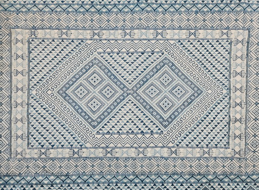 Tappeto Kelim orientale annodato a mano, Soumak, Tunisia, 154x238 cm.