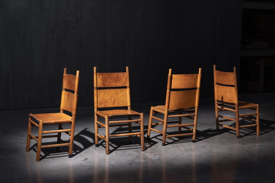 Image 1 of Sedie Kentucky di Carlo Scarpa per Bernini, Italia, anni '80