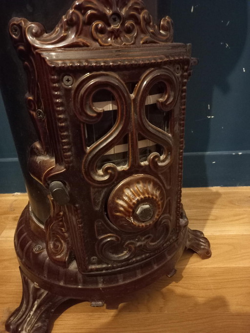 Poele Godin rond pour charbon/bois