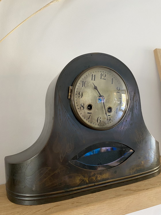 Image 1 of Orologio da camino antico Art Nouveau Art Déco