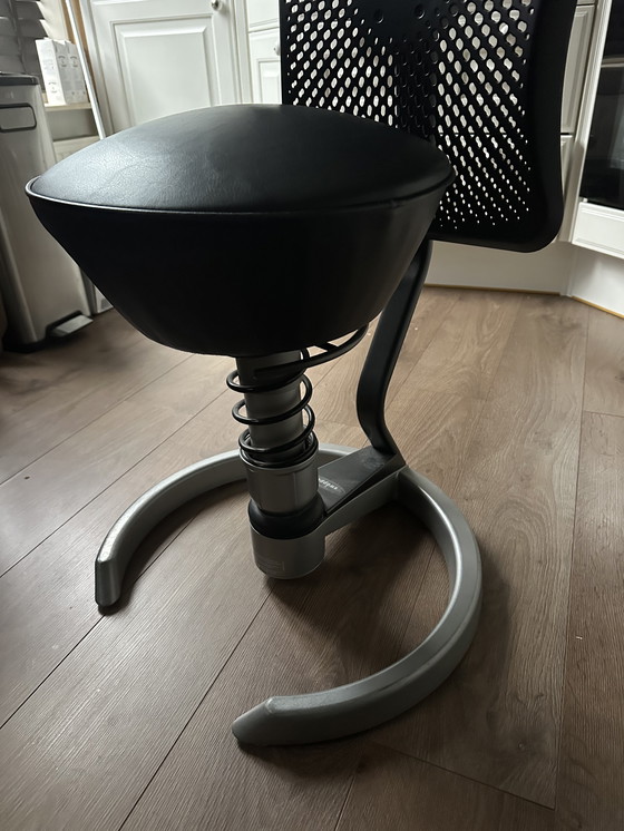 Image 1 of Sedia da ufficio Swopper in pelle nera