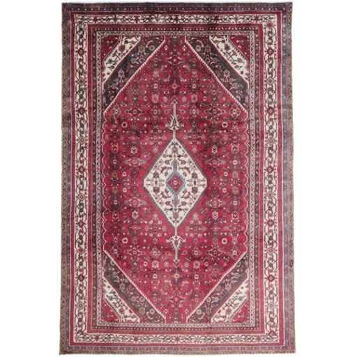 Hand-knotted Persian carpet Hamadan Patina 305x188