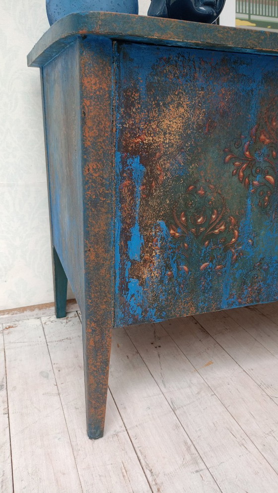 Image 1 of Lowboard Grungey Royal Blue