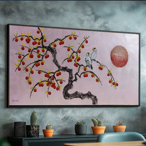 Love Birds J547 - Original Large Painting