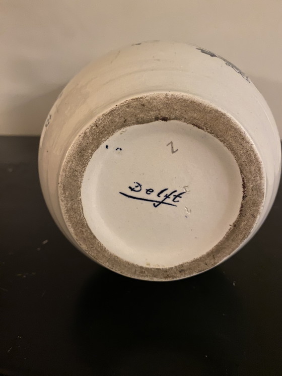 Image 1 of Delfts blauwe vaas 32cm hoog