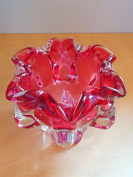 Coupe en verre de bohème Josef Hospodka 1960 – Objets déco, Glass (photo 5 of 6)