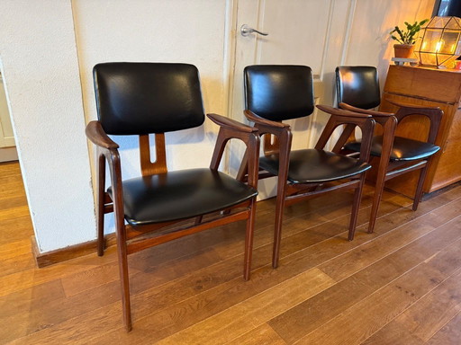 3 chaises Pastoe f14 Cees Braakman