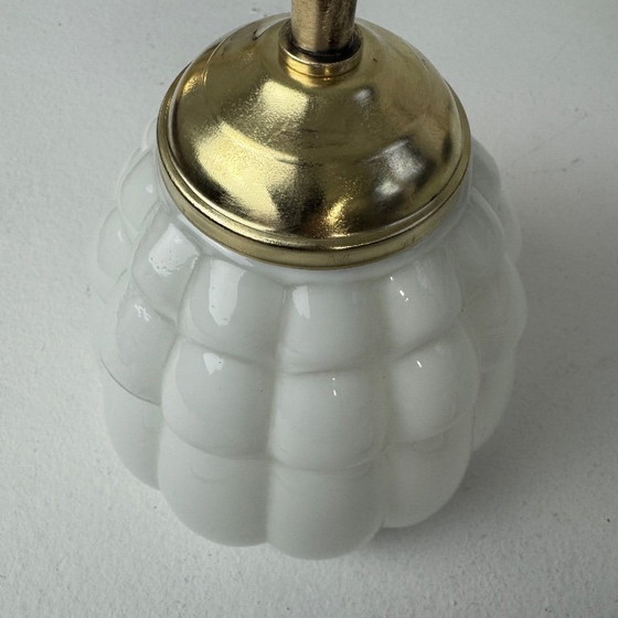 Image 1 of PAIR OF VINTAGE OPALINE WALL SCONCES
