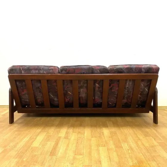 Image 1 of Retro Sofa, Solid Wood Frame, 1970s, Central Europe