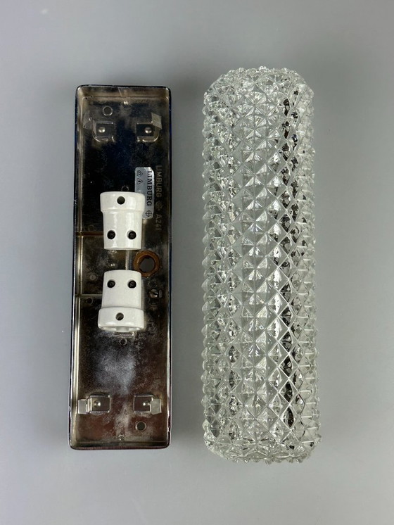 Image 1 of 60s 70s aplique Aplique de Glashütte Limburg Alemania Space Age