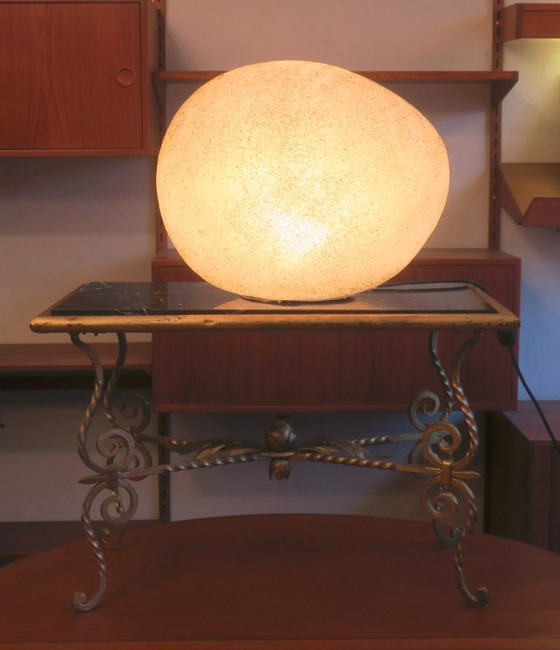 Image 1 of Grande lampe Moon Rock, André Cazenave pour Singleton Attr., Italie, années 1960