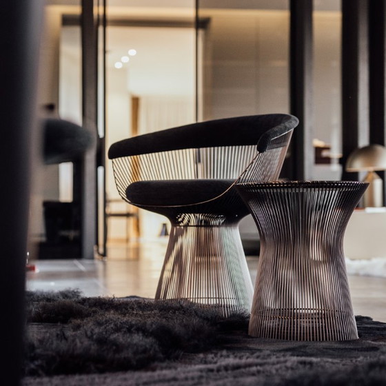Image 1 of Fauteuil et table d'appoint Knoll Platner