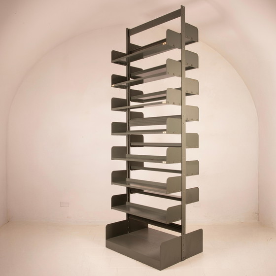 Lips Vago Mid Century Congresso Sistema di Scaffalature Metalliche 1960 – Librerie, polished steel (photo 8 of 26)