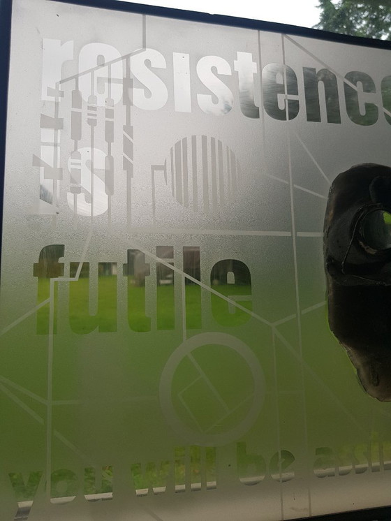 Image 1 of Rob van der Ven glass painting glass sculptures