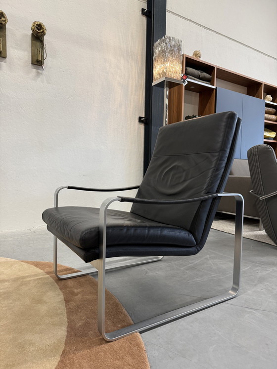 Image 1 of Poltrona Rolf Benz 568 in pelle nera