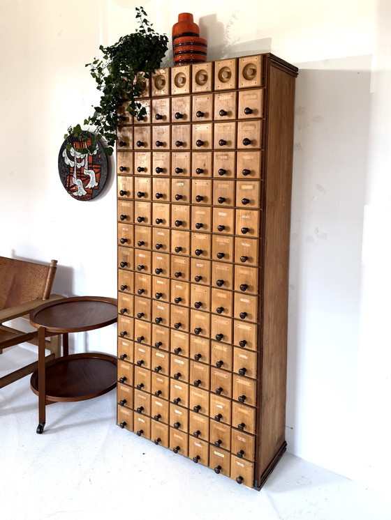 Image 1 of Cassettiera/mobile da farmacia vintage XL anni '30