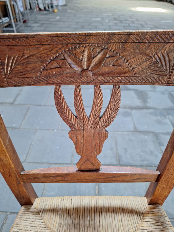 Image 1 of Ulmenholzstuhl aus dem 19. Jahrhundert