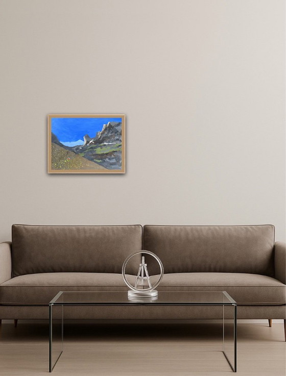 Image 1 of Gouache op papier.  40x30cm.