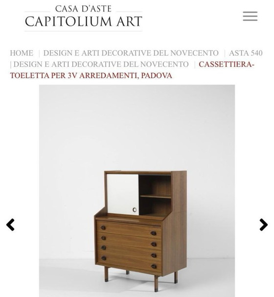 1x Mid Century Modern italienischer Holzschrank, George Coslin für 3V Arredamenti Padova (photo 16 of 16)