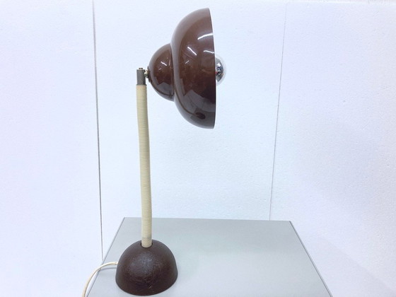 Image 1 of Temde Type 21 tafellamp in bruin jaren 70 design