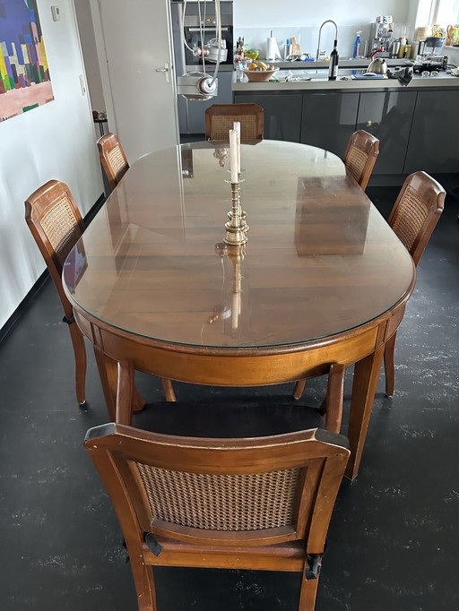 Geka walnut dining set