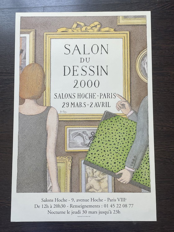Originele poster van Pierre Le-Tan – Salon Du Dessin, Parijs (2000) – Paper (photo 6 of 7)
