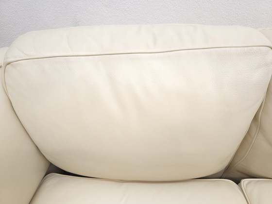 Image 1 of Divano Poltrona Frau Twice, divano di design, divano di design, divano in pelle, divano, crema, due posti