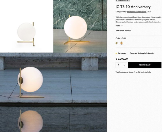 Image 1 of Flos IC T3 - 10 Year Anniversary