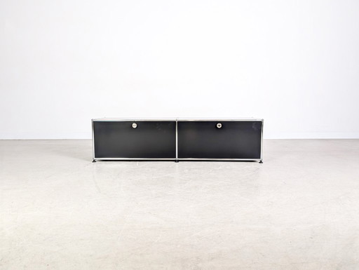Credenza originale USM Haller 1x2 Fritz Haller nera