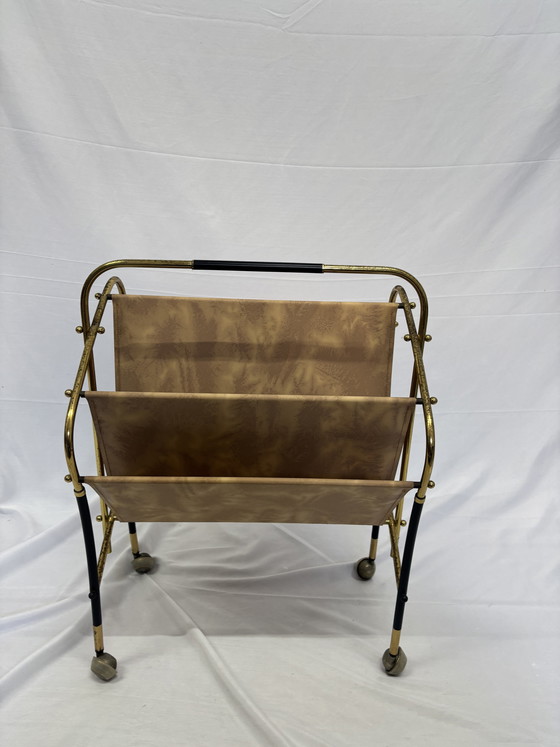 Image 1 of Portariviste vintage in ottone, design degli anni '50 di Cesare Lacca