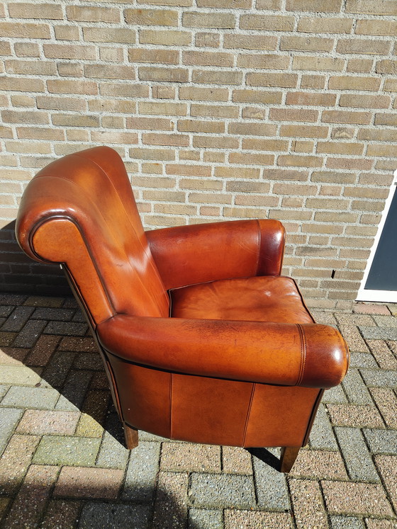 Image 1 of Fauteuil design en cuir de mouton Muylaert