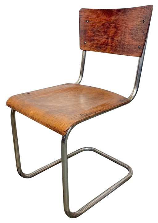 Chaise d'atelier vintage, années 1960