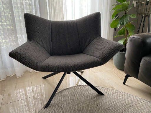 Gustav Armchair Label Van Den Berg – fauteuils, Leather, Metal