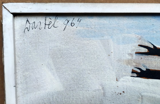 Image 1 of Anton Lutgerink Dartel, Oil on Canvas, 1964