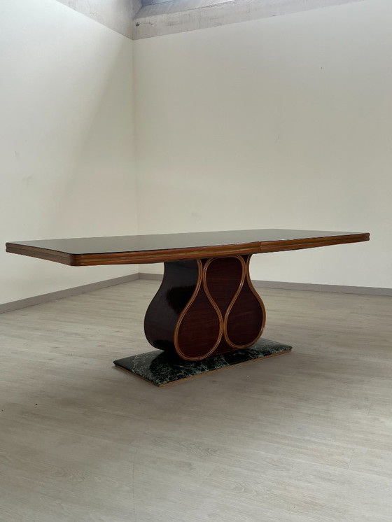 Image 1 of Tavolo - Legno, Marmo, Vetro - Art Deco