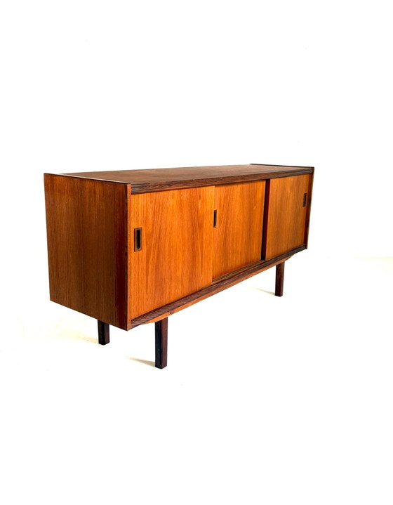 Vintage Danish teak sideboard, 1960s, Wood, Brown (photo 11 of 11)