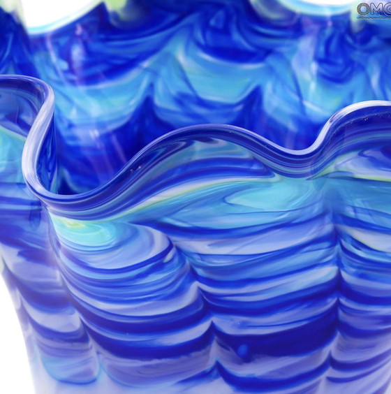 Image 1 of Blue Vase Murano Glass