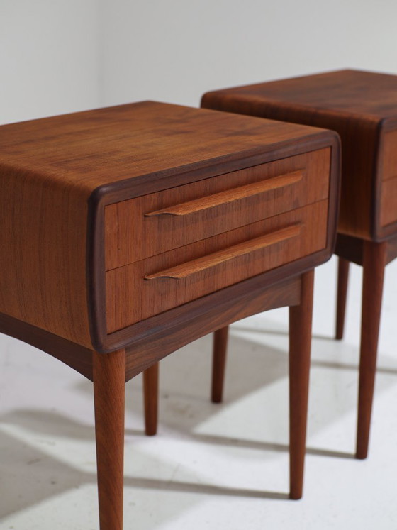 Image 1 of Nachtkastjes Johannes Andersen teak Silkeborg Deens 1960s
