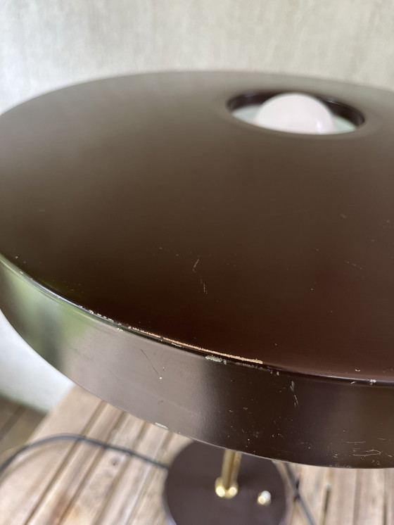 Image 1 of Philips Timor 69 - Lampada da tavolo di Louis Kalff (1970-1980) - Finitura marrone e oro