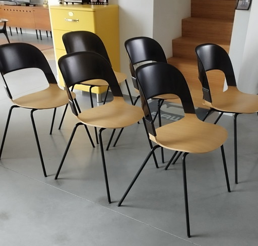 6x Fritz Hansen & Benjamin Hubert Paar Stühle