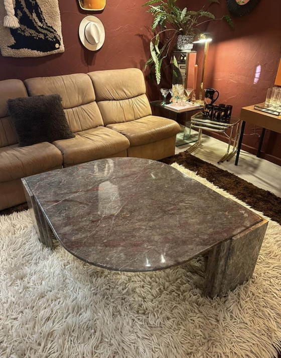 Image 1 of Marmeren salontafel druppel