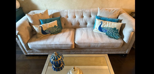 Canapé + chaise simple + table basse