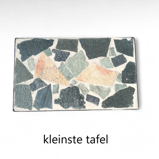 Image 1 of Mimiset in mosaico di marmo di design di metà secolo, base in metallo