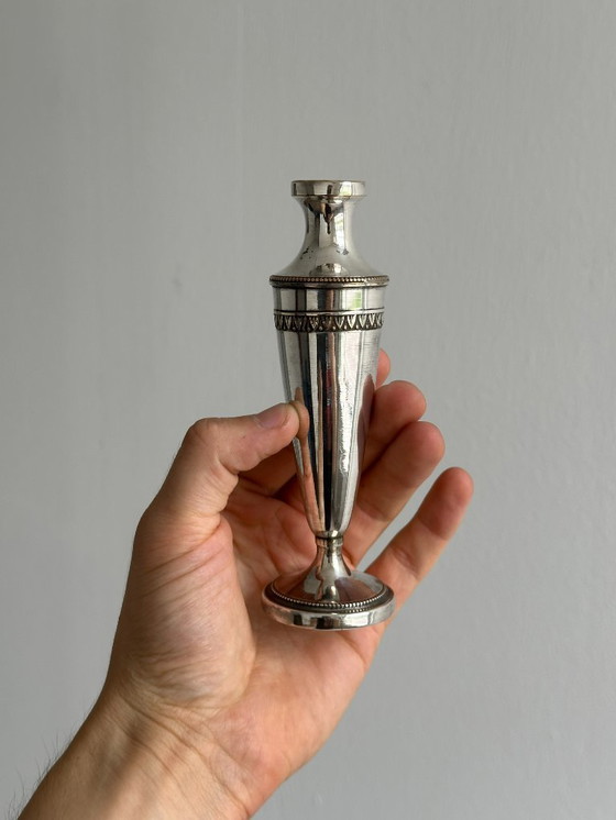 Image 1 of Kleine soliflore in licht vintage metaal