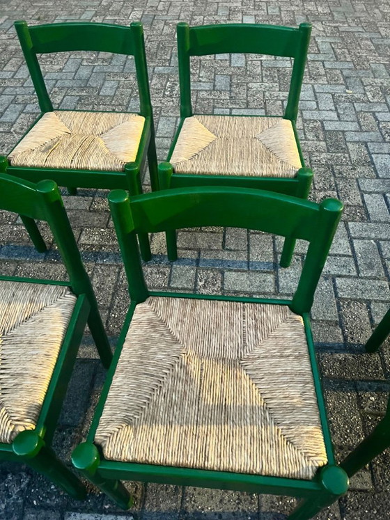 Image 1 of Cassina „Carimate“ Dining Set (7 pieces) - attributed to Vico Magistretti , 1960s