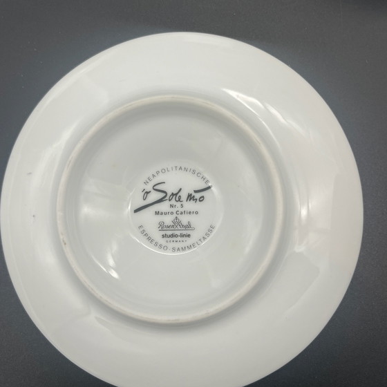 Rosenthal studio-line „O Sole Mio“, 4 Espresso Cups with Saucers, 8-piece Design Set, Crockery, Porcelain (photo 11 of 15)